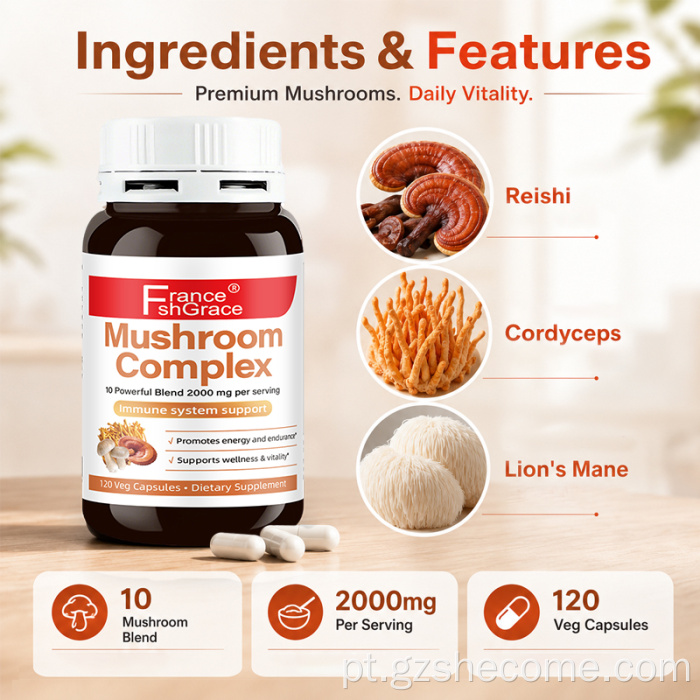 Cogumelo Shecome apoia o sistema imunológico e otimiza a saúde